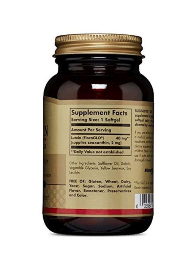 Solgar Pack Of 3 Lutein Eye Health Dietary Supplement 40mg - 30 Softgels - Image 2