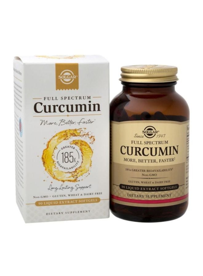 Solgar Full Spectrum Curcumin Dietary Supplement - 90 Softgels - Image 3