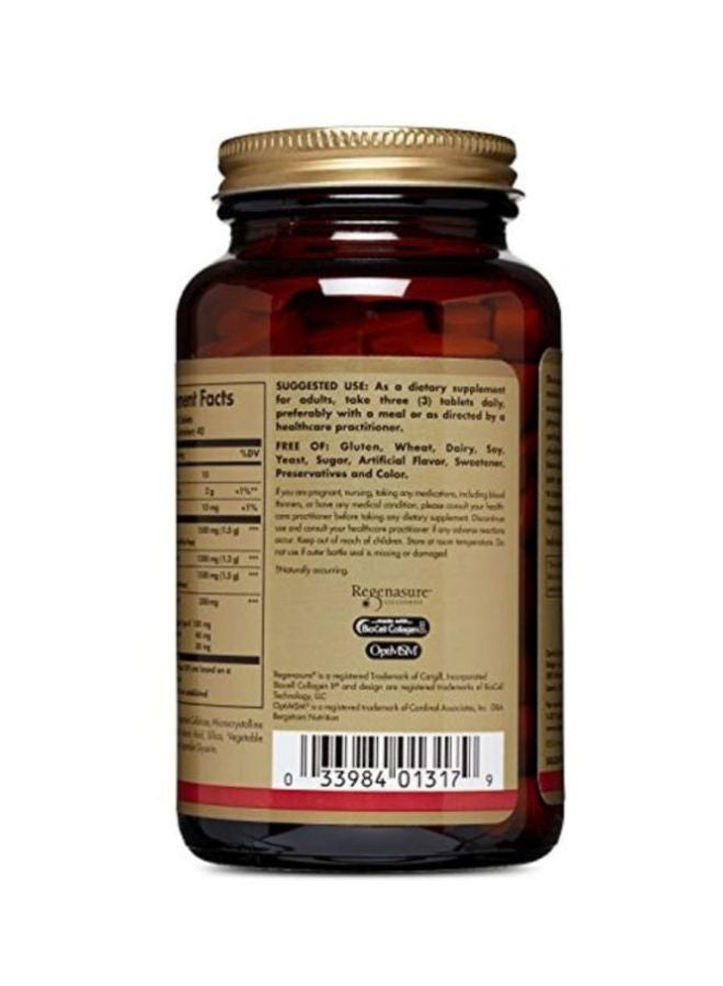 Solgar Pack Of 2 Glucosamine Hyaluronic Acid Condroitin MSM Dietary Supplement - 120 Tablets - Image 3