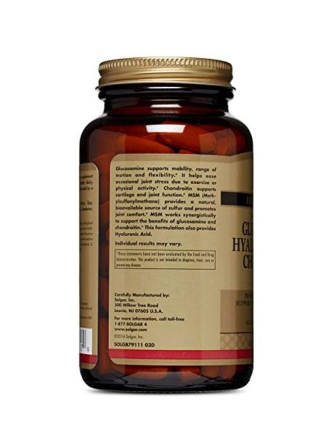 Solgar Pack Of 2 Glucosamine Hyaluronic Acid Condroitin MSM Dietary Supplement - 120 Tablets - Image 4