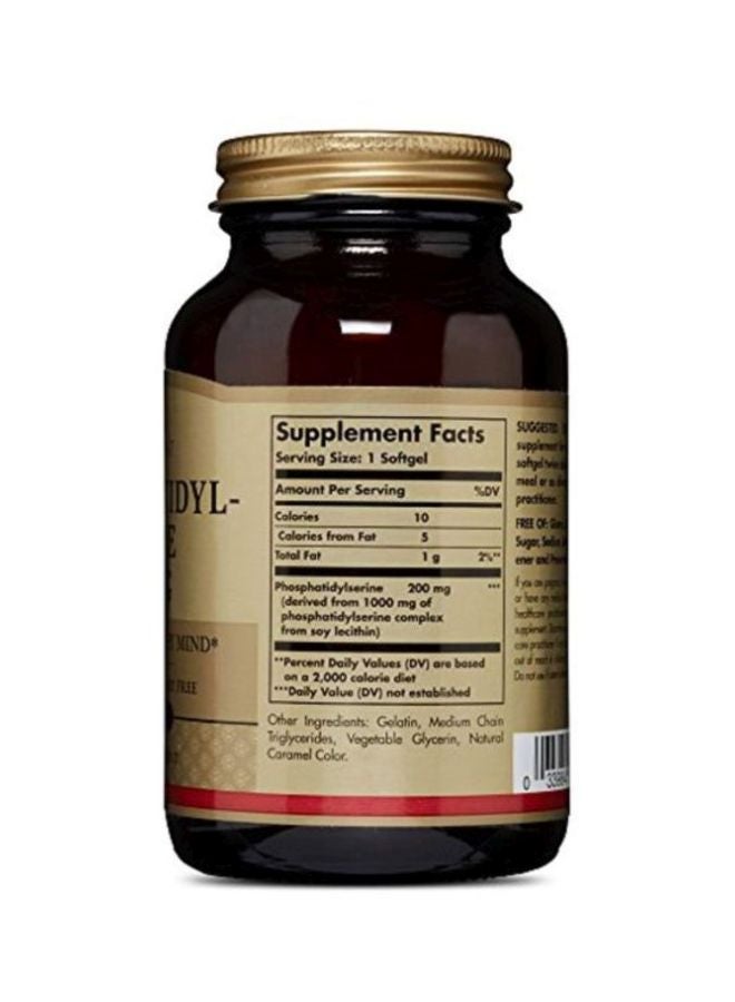 Solgar Phosphatidylserine 200 mg Dietary Supplement- 60 Softgels - Image 2