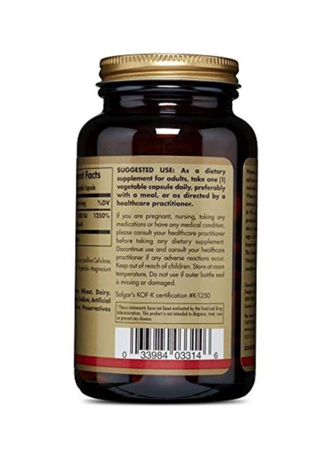 Solgar - Vitamin D3 5,000 IU Dietary Supplement - 240 Vegetable Capsules - Image 1