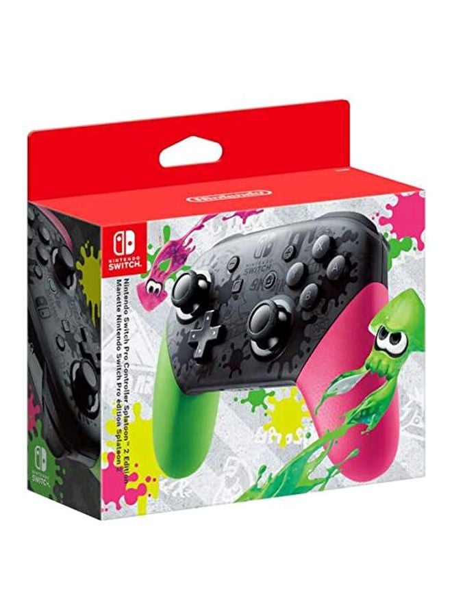 Nintendo - Switch Pro Controller - Black/Green/Pink - Image 1