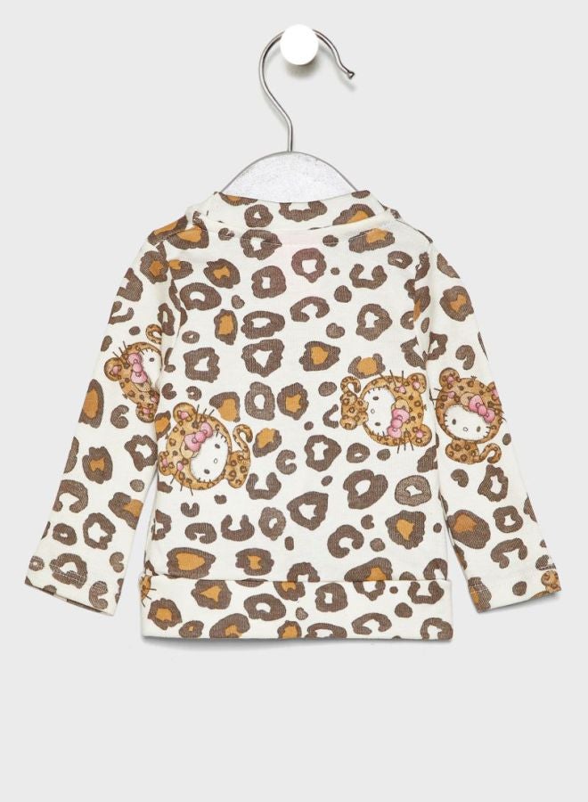 Hello Kitty - Leopard Print Cardigan Multicolour - Image 1