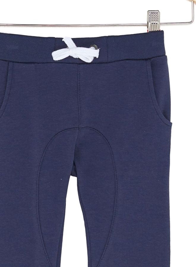Disney - Solid Design Drawstring Sweatpants Blue - Image 1