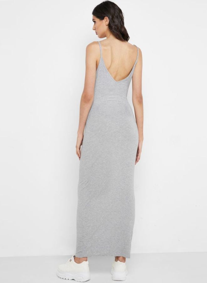 Ribbed Low Back Cami Maxi Dress Grey - v1596038373/N31233917V_2