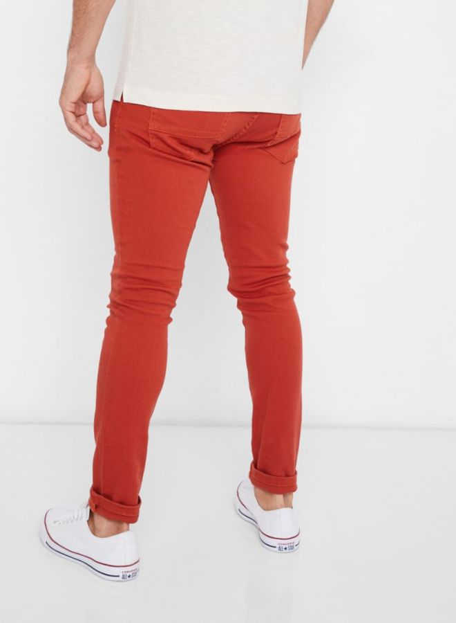 SOUL STAR Basic Skinny Jeans Orange  - Image 2