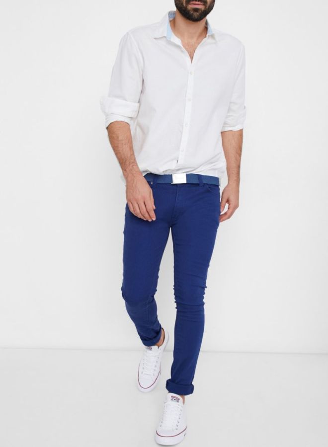 SOUL STAR Basic Skinny Jeans Blue  - Image 3