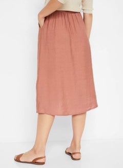 Buttoned Midi Skirt Pink - v1596038434/N32029393V_2