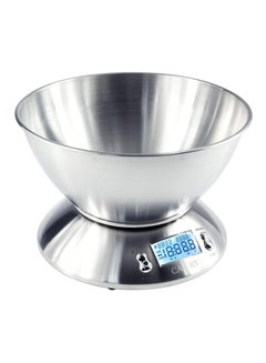 Digital Food Scale With Bowl Silver 8.46 x 8.46 x 5.7inch - v1596038500/N35271509A_2