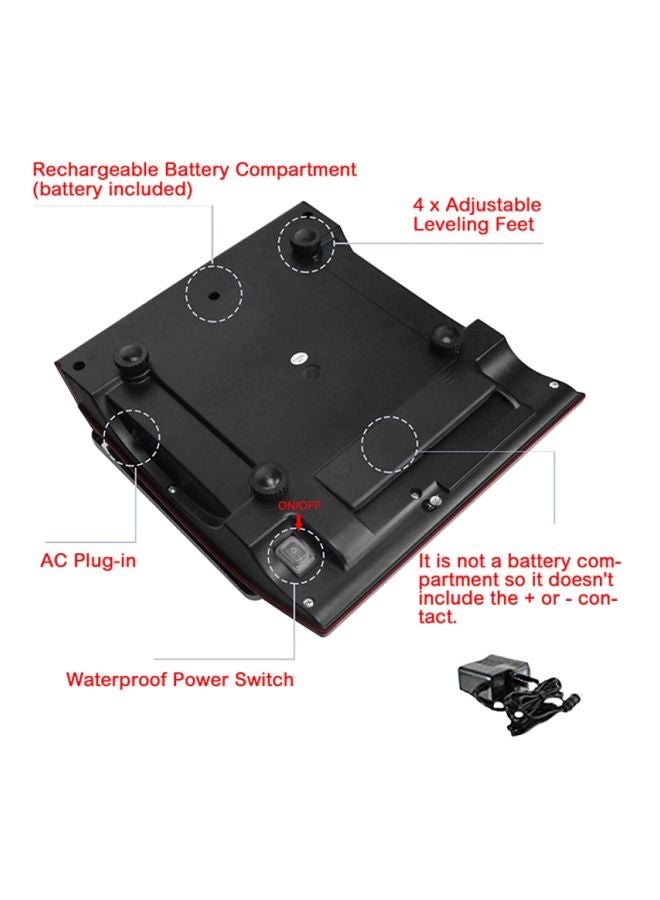 CAMRY Commercial Grocery Scale Red 13 x 4.1 x 11.8inch - Image 3