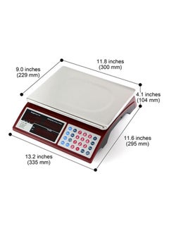 Commercial Grocery Scale Red 13 x 4.1 x 11.8inch - v1596038525/N35271527A_4