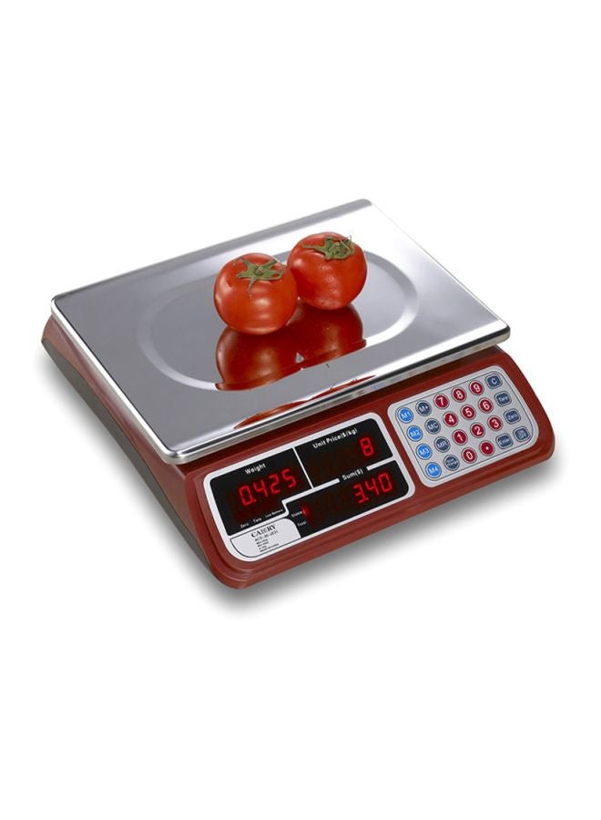 CAMRY Commercial Grocery Scale Red 13 x 4.1 x 11.8inch - Image 4