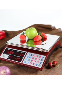 Commercial Grocery Scale Red 13 x 4.1 x 11.8inch - v1596038526/N35271527A_5