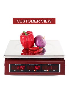 Commercial Grocery Scale Red 13 x 4.1 x 11.8inch - v1596038526/N35271527A_6