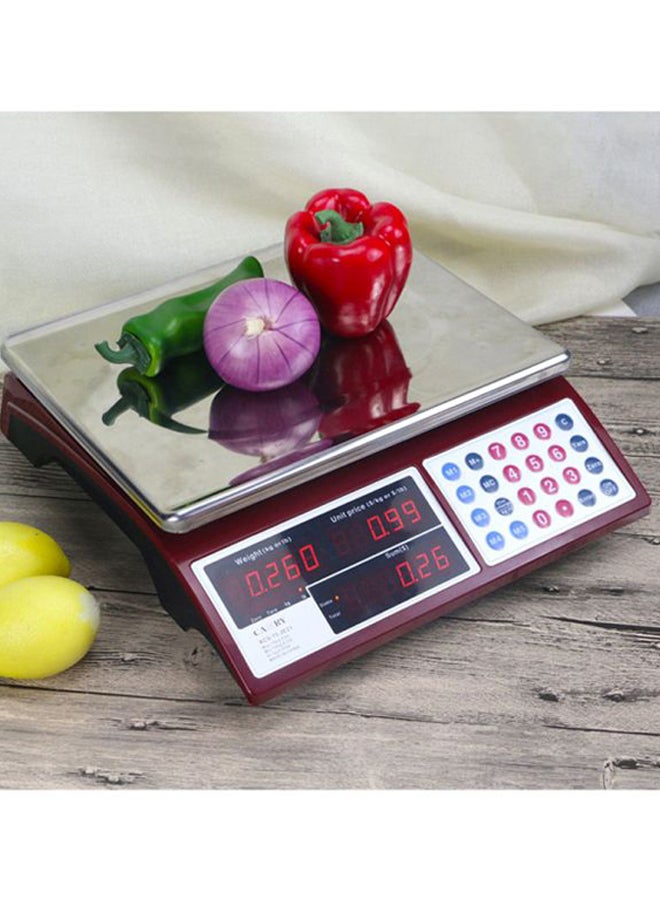 CAMRY Commercial Grocery Scale Red 13 x 4.1 x 11.8inch - Image 5