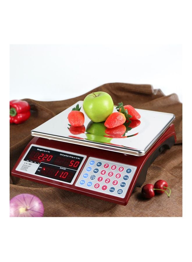 CAMRY Commercial Grocery Scale Red 13 x 4.1 x 11.8inch - Image 5