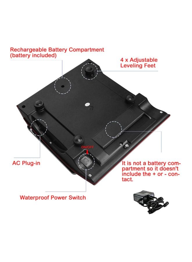 CAMRY - Commercial Grocery Scale Red 35.5 x 23.5centimeter - Image 1