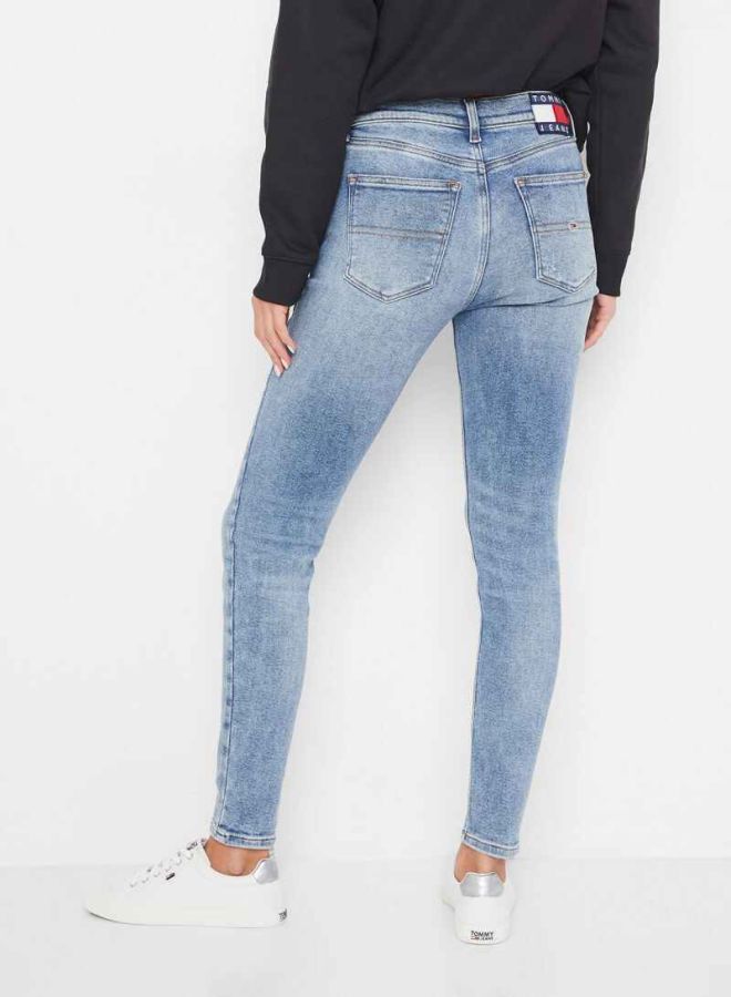 TOMMY JEANS - Nora Mid Rise Skinny Jeans Blue - Image 1
