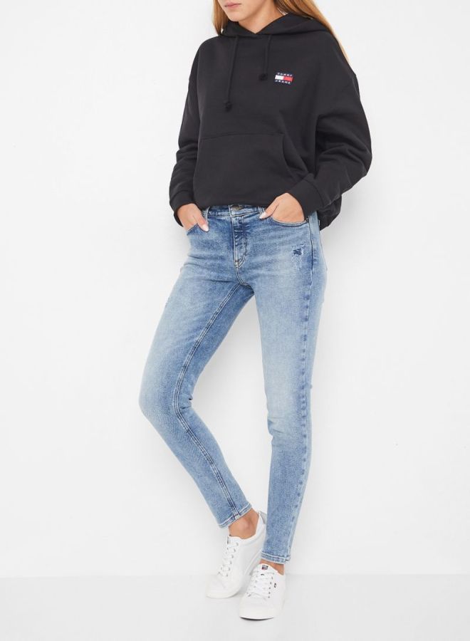TOMMY JEANS - Nora Mid Rise Skinny Jeans Blue - Image 1
