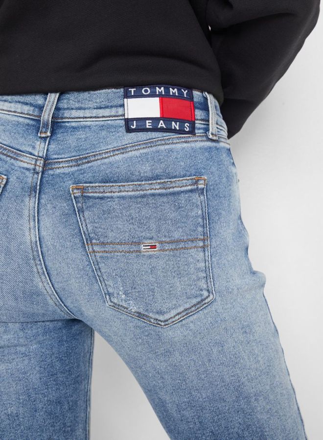 TOMMY JEANS - Nora Mid Rise Skinny Jeans Blue - Image 1