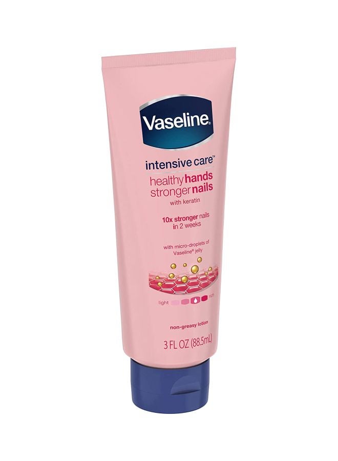Vaseline - Pack Of 2 Intensive Care Healthy Hands Stronger Nail Lotion 177ml - Image 1