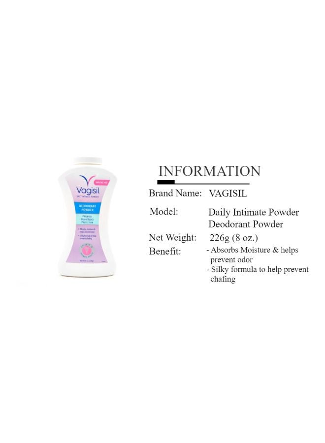 Vagisil Odor Block Deodorant Powder 227grams - Image 5