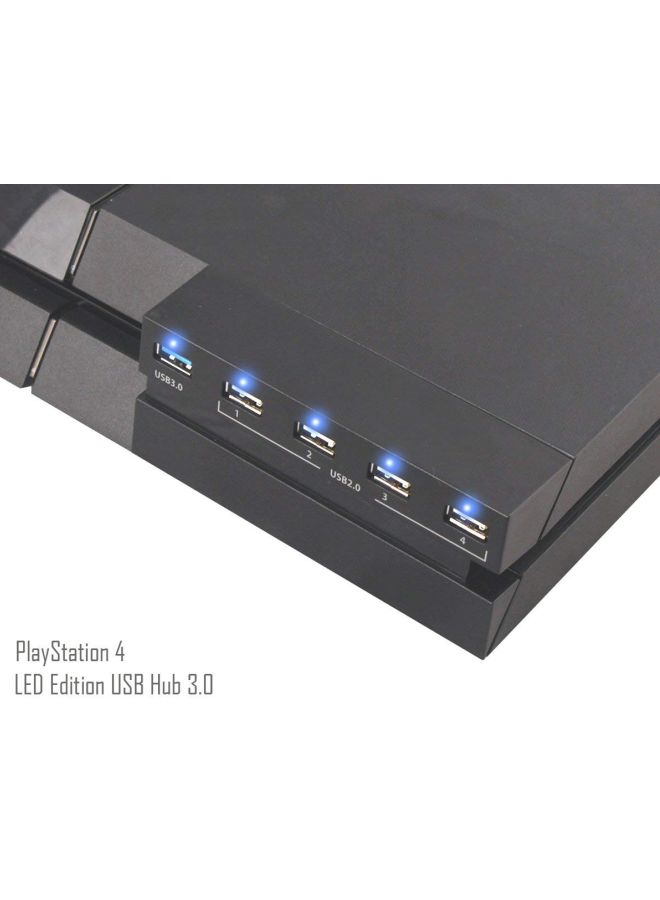 DOBE - USB Wired Hub For PlayStation 4 Black - Image 1