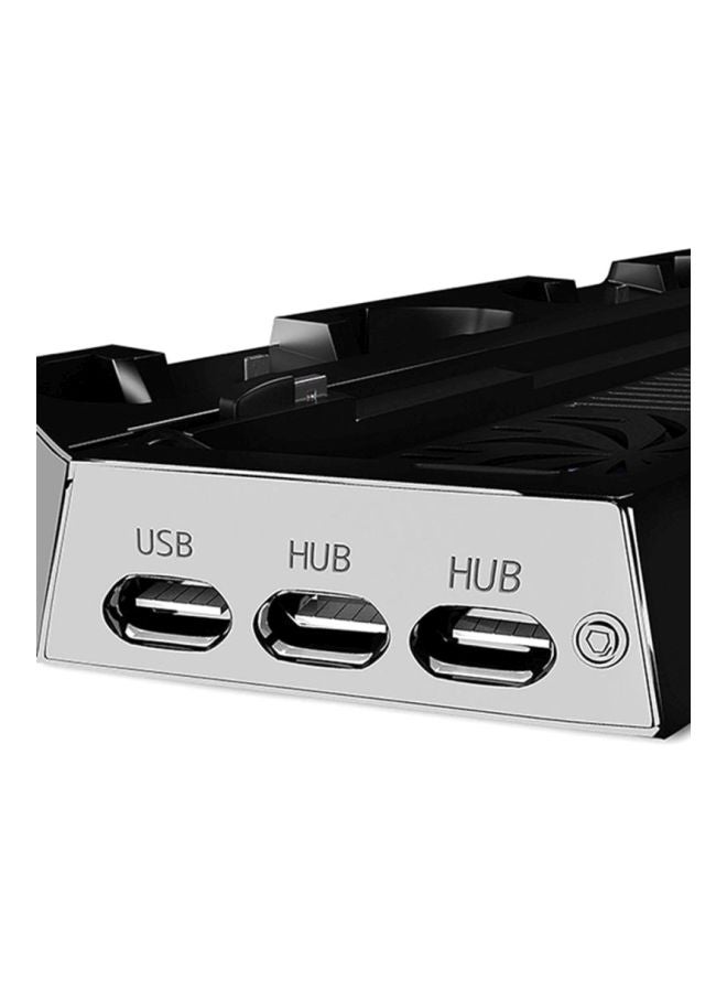 مروحة تبريد سلكية متعددة الوظائف بمنفذ USB باللون الأسود أسود - Image 4