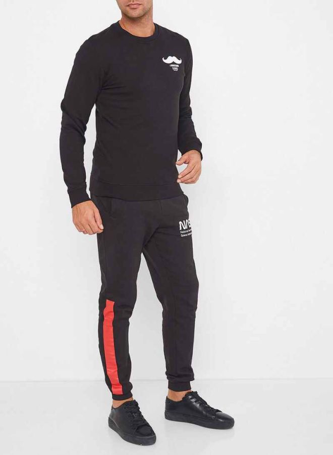 ONLY&SONS - Moustache Sweatshirt Black - Image 1