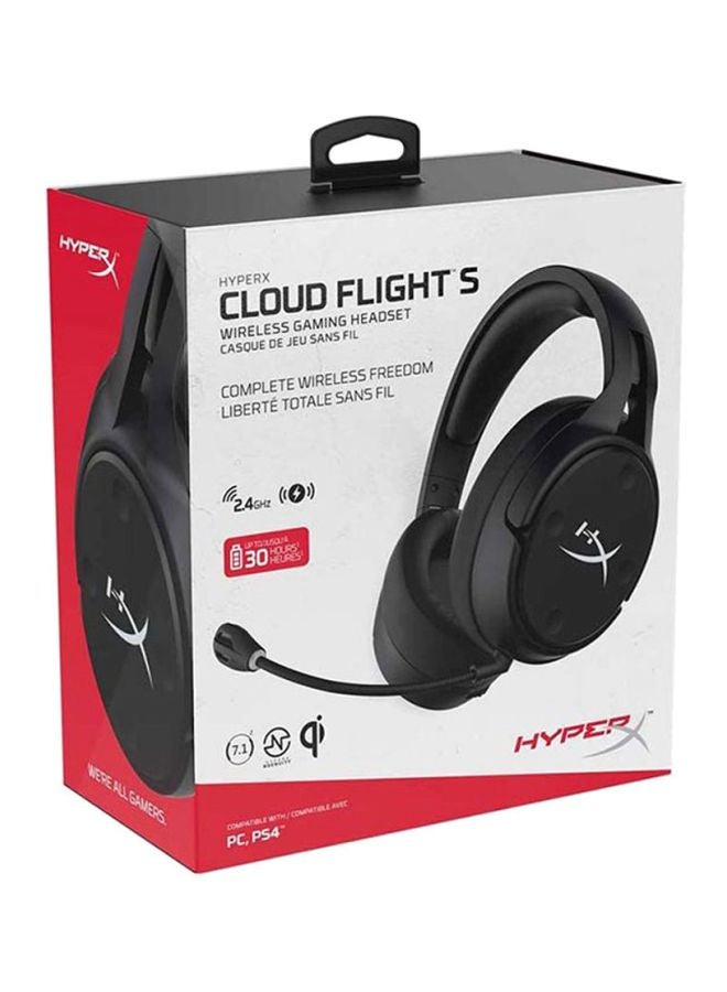 HYPERX - Cloud Flight S Wireless Gaming Headset For PS4/PS5/XOne/XSeries/NSwitch/PC - Image 1