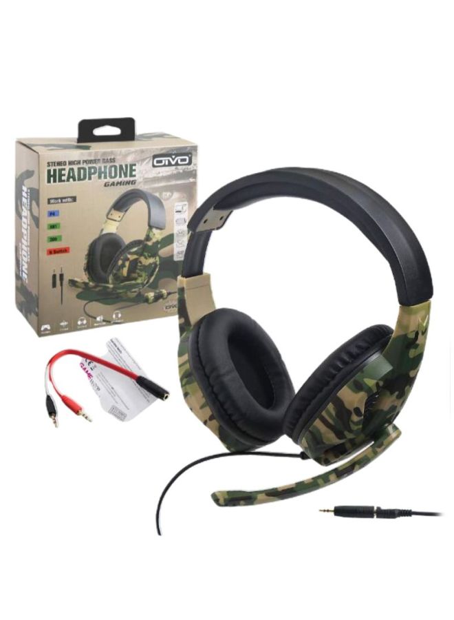 Oivo - High Power Bass Over-Ear Wired Gaming Headset For PS4/PS5/XOne/XSeries/NSwitch/PC - Image 1