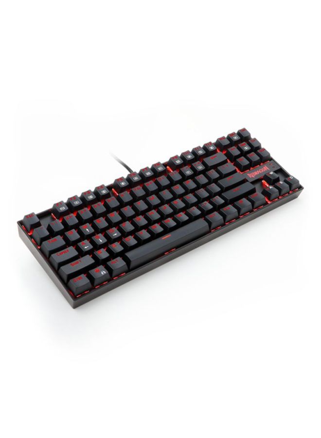 REDRAGON - K552 KUMARA Mechanical Gaming Keyboard Blue Switches Black Red LED Backlit - Image 1