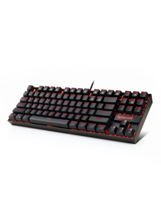 REDRAGON - K552 KUMARA Mechanical Gaming Keyboard Blue Switches Black Red LED Backlit - Image 1