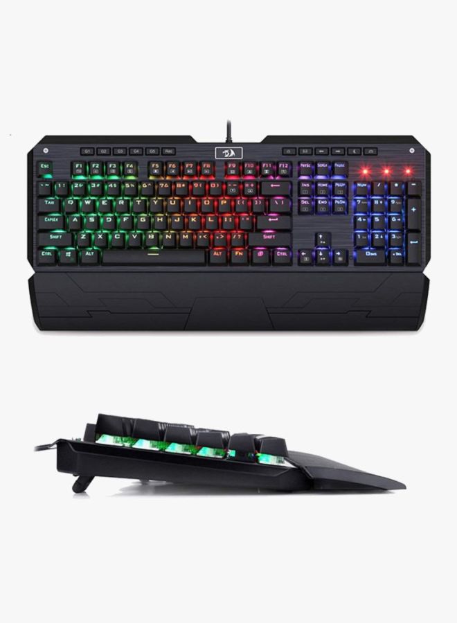 K555 INDRAH RGB Mechanical Gaming Keyboard - Blue Switches - Black