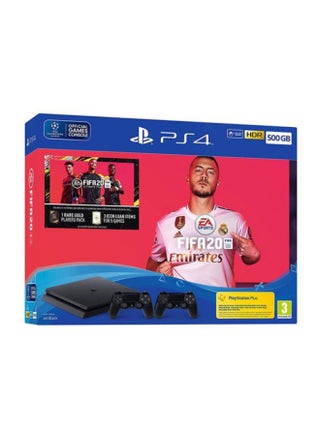 PlayStation 4 Slim 500GB Console With 2 DualShock Wireless Controller And FIFA 20 - v1596038948/N29988575A_2