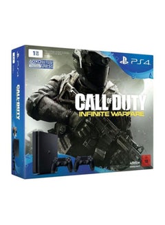 PlayStation 4 Slim 1TB Console And 2 DUALSHOCK 4 Wireless Controller For PlayStation 4 With Call of Duty: Infinite Warfare