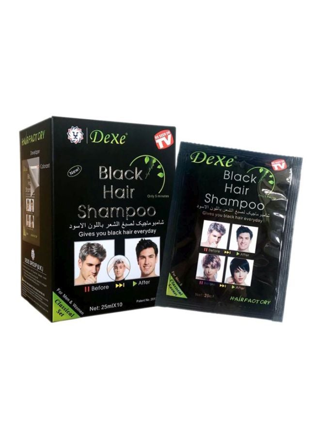 Dexe Pack Of 10 Hair Dye Shampoo Black 250ml - Image 3