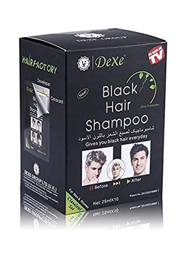 Dexe Pack Of 10 Hair Dye Shampoo Black 250ml - Image 4