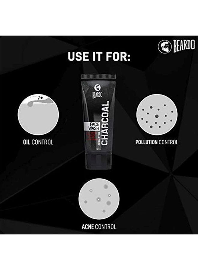BEARDO - Activated Charcoal Face Wash 100ml - Image 1