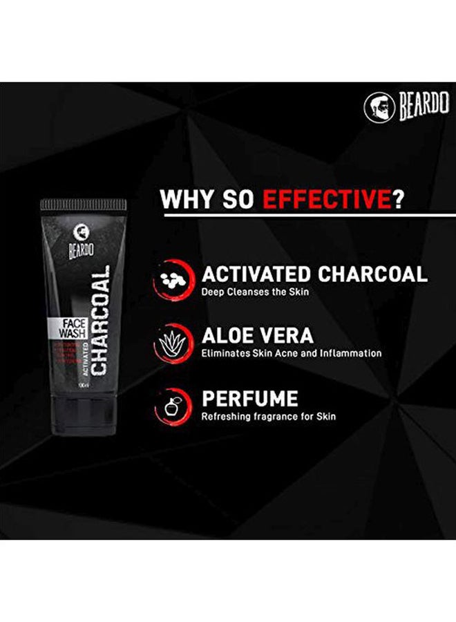 BEARDO - Activated Charcoal Face Wash 100ml - Image 1