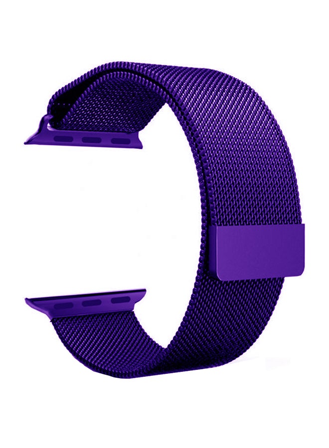 Generic - Stainless Steel Band For Apple Watch 40/38mm Purple - Image 1