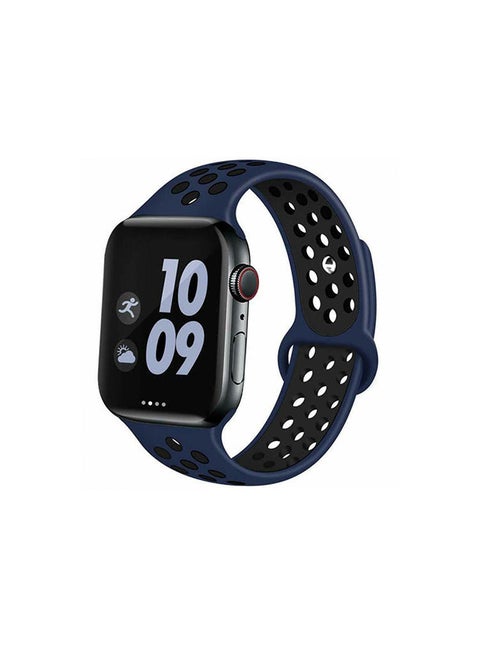 Colourful Patterns Band For Apple Watch 38/40mm Black/Blue