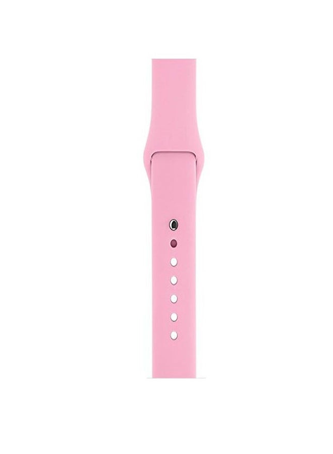 Generic - Colourful Patterns Band For Apple Watch 42/44mm Light Pink - Image 1