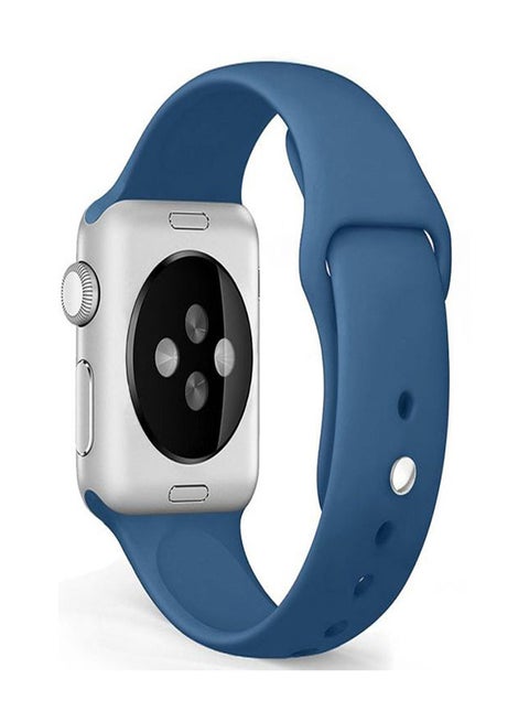 Colourful Patterns Band For Apple Watch 44/42mm Blue