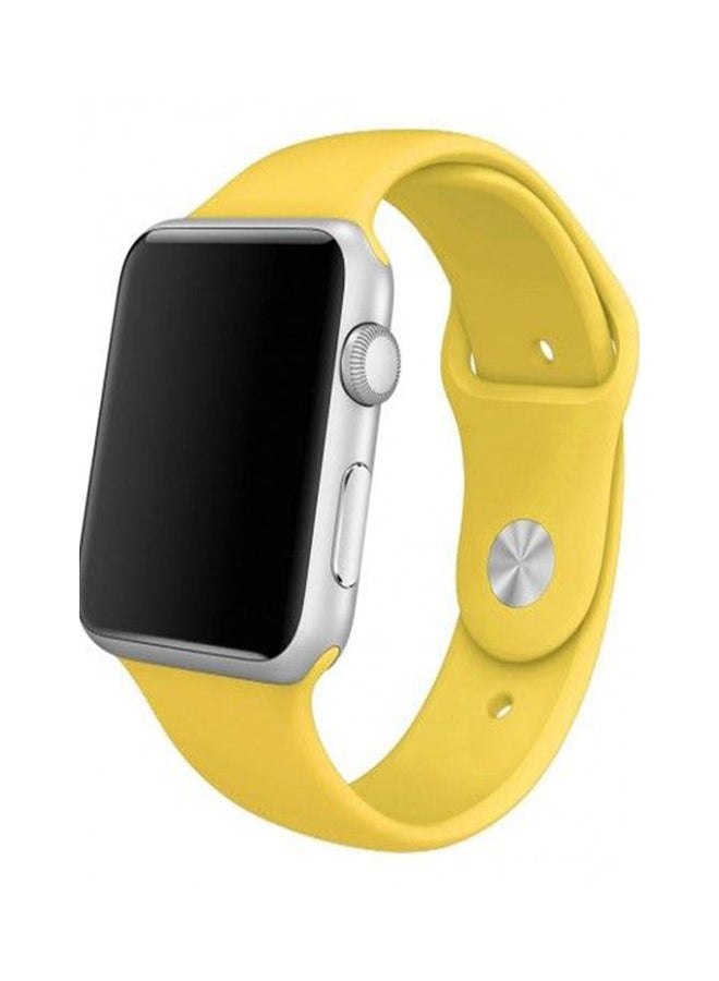 Generic - Colourful Patterns Band For Apple Watch 42/44mm Yellow - Image 1