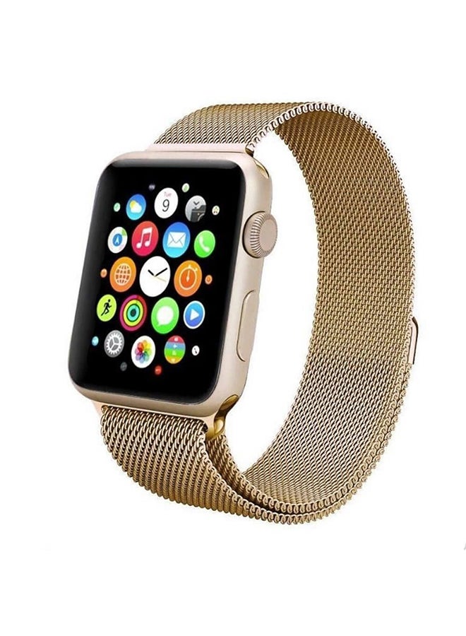 Stainless Steel Band For Apple Watch 42mm Gold