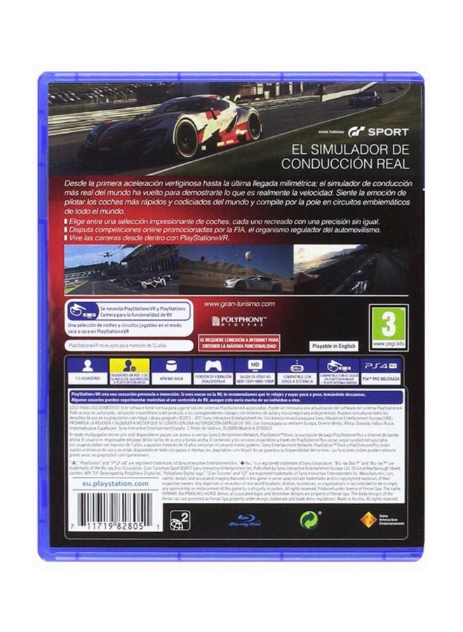 بولي فوني ديجيتال لعبة الفيديو 'Gran Turismo Sport' (إصدار عالمي) - سباق - بلاي ستيشن 4 (PS4)  - Image 2