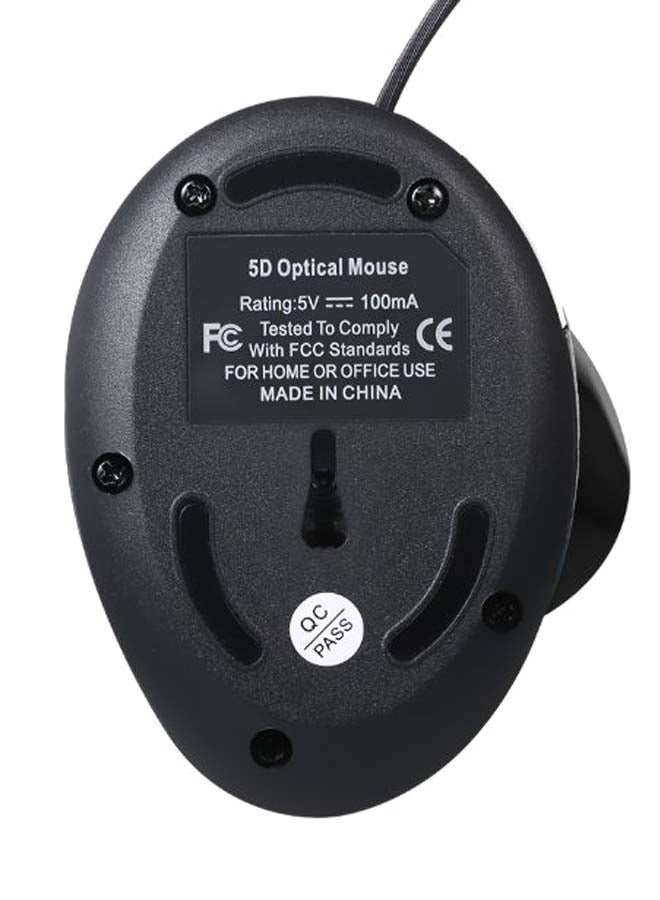 Ergonomic Vertical Mouse Black/Red - Image 2