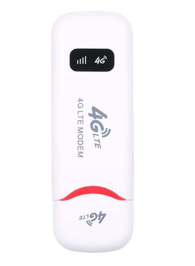 Generic 4G LTE Portable Wi-Fi Modem White/Red  - Image 1